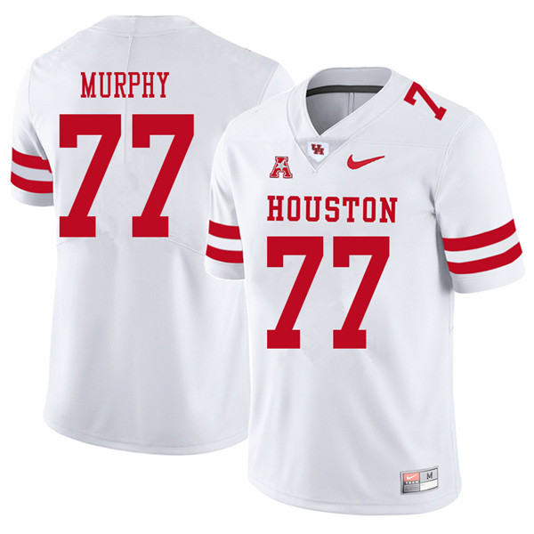 2018 Men #77 Keenan Murphy Houston Cougars College Football Jerseys Sale-White